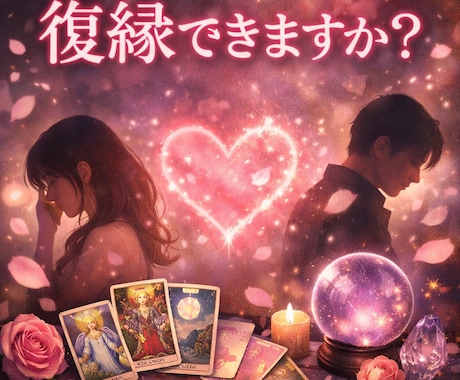 復縁できる？相手の気持ちと今後を占います 復縁の可能性と行動のタイミングを鑑定 イメージ1