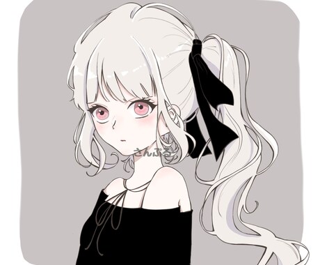 綺麗系、可愛い系の女の子のアイコン等作成いたします デフォルメ、等身ございます！SNSなどにお使いいただけます◎ イメージ2