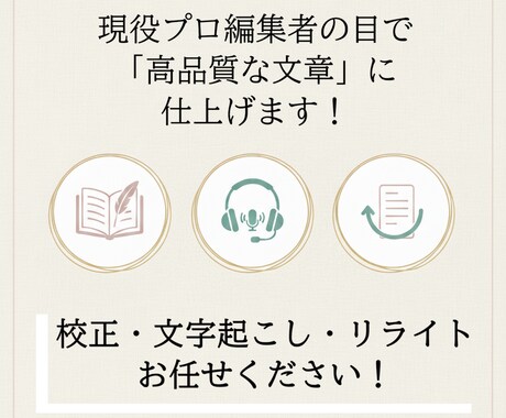 文章校正・添削します 校正技能検定＜初級＞所持の現役編集者がプロ視点で校正！ イメージ2