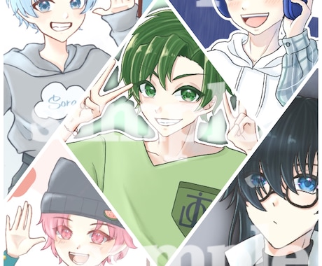 キャラクターイラスト作成します アイコンから立ち絵まで、安価なサービスをご提供します！ イメージ2