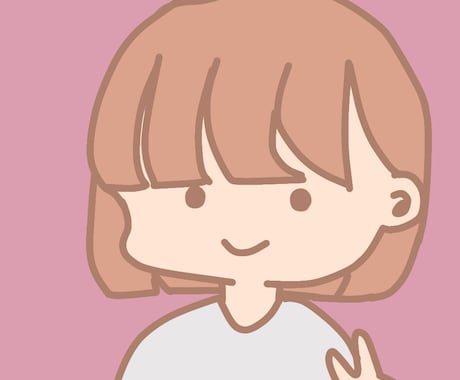 シンプルなアイコン作ります シンプルでゆるふわなイラストを描きます。 イメージ1
