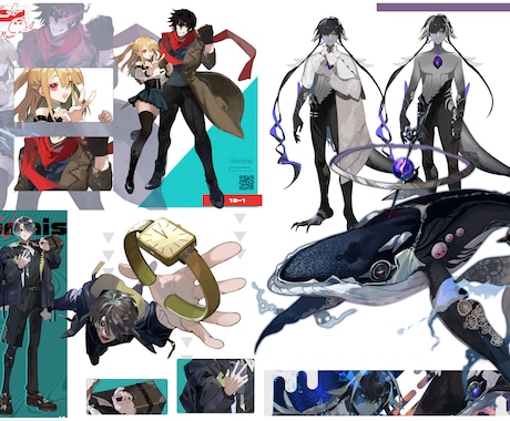 TRPG、ゲーム制作用の立ち絵制作受付ます 人外もOK！立ち絵が今必要な方へ！ イメージ2
