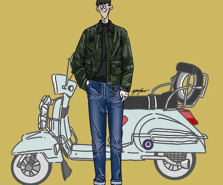理想のコーディネートをイラストで描きます イメージ1