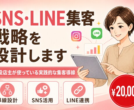 SNS・LINE 施策企画｜売上向上します SNS / LINE 顧客育成。リピート率と売上を上げる イメージ1