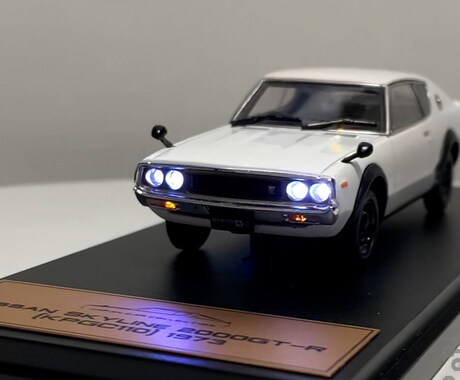 スカイライン2000GT-RにLED電飾します ウインカー点滅やリモコン操作も可能です!! イメージ1