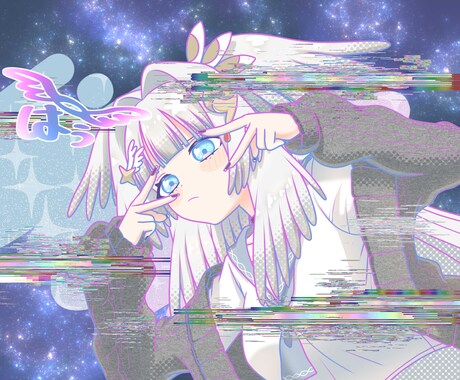 動くサイバーポップなkawaiiイラスト描きます 商用込！修正無制限！SNSや動画内の素材に最適！ イメージ2