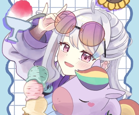 歌ってみたや動画用のイラストを描きます 水彩のような優しいタッチの動画イラストを描きます！ イメージ2