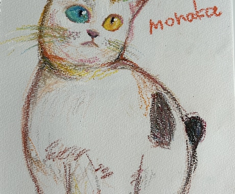 クレヨンでペットのイラストを描きます 優しい雰囲気でどこか癒される！ イメージ2