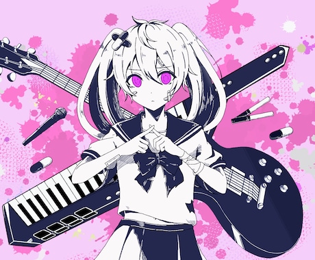 歌ってみたのMVを制作いたします 企画・イラスト・動画制作まで一貫してお届けいたします イメージ1