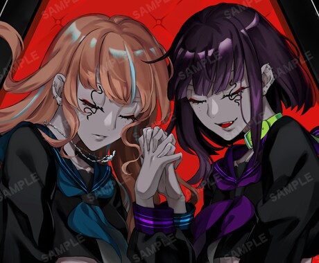 歌ってみた動画やMV用イラストを描きます 動画の顔として魅力ある絵づくりを イメージ2