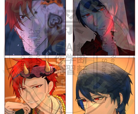 男性の一枚絵、アイコン、サムネなど描きます アイコンや動画などに使えるイラストを描きます！ イメージ2