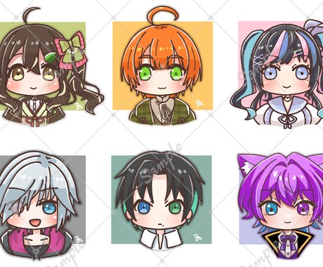 SDイラストアイコン描きます 商用利用可！ぷにぷにのかわいい系、GIFも得意！ イメージ2