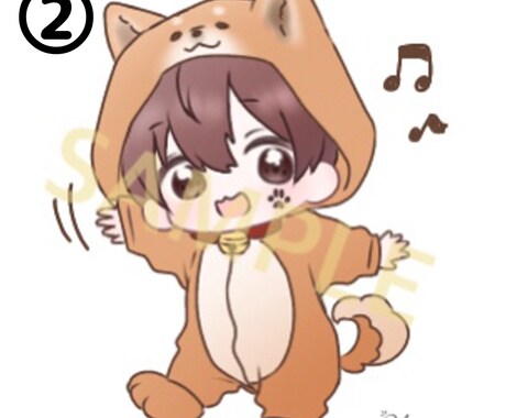 皆さんのとても可愛いミニキャラ描きます 可愛い子描いてほしい！この子をミニキャラを描いてほしいなど イメージ2