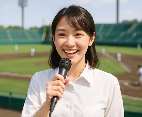 野球の試合アナウンスをレクチャーします 魅力的なアナウンス技術を丁寧に指導。あなたも“球場の声”に！ イメージ1