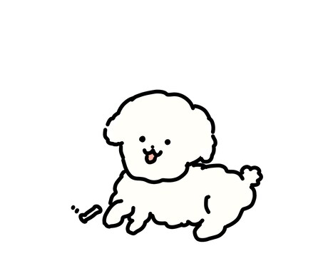 ペット、わんちゃんのイラスト描きます ゆるっとわんちゃんのイラストが得意です イメージ2