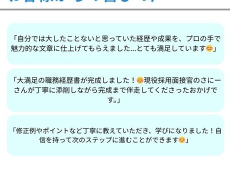 会いたいと思わせる職務経歴書作ります 募集要項から強みを設計し書類通過率を高める設計をします イメージ2