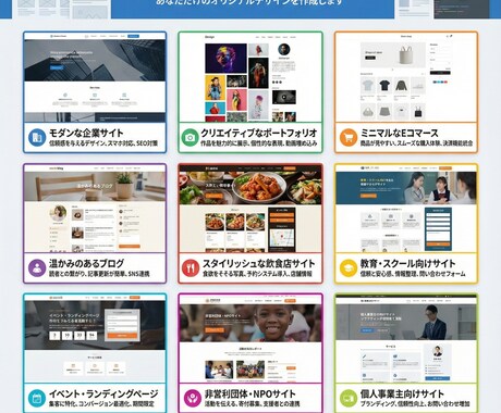 完全オリジナル！高品質で見やすいWEB制作します 修正可能・管理簡単！初めての方でも安心のフルサポート！ イメージ2