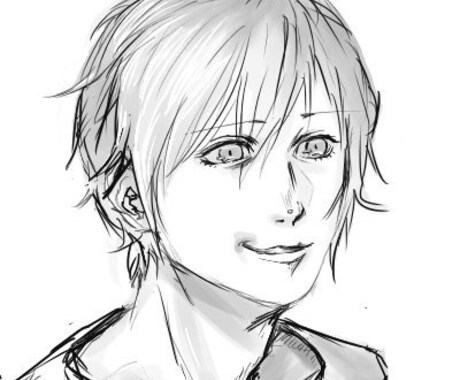 お試し用 最短一日でモノクロのイラストを描きます お試し価格でモノクロのイラストを描かせていただきます イメージ1