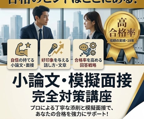 公務員・大学入試の面接回答添削&模擬面接をします イメージ1