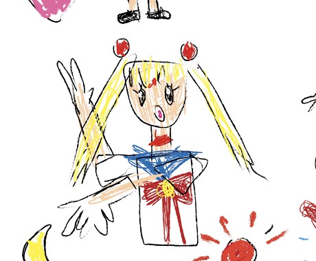 こどもの絵●懐かしくて愛おしいあの頃の絵描きます イメージ1