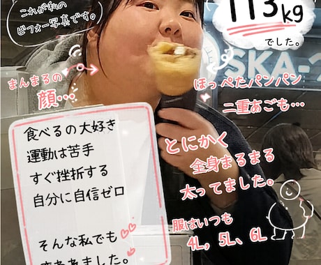 ダイエットの悩み相談・食事サポートします 無理なく続けられるダイエットを一緒に考えます イメージ1