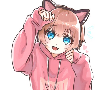 かわいいアイコンをデジタル描きます 最短2日で納品！小物追加もok イメージ2