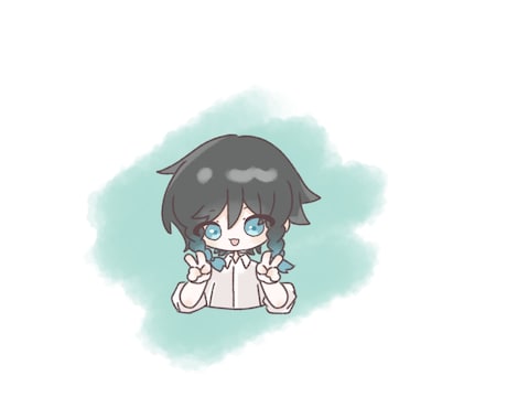 ミニキャラを描きます 上半身までのミニキャラを描きます イメージ2