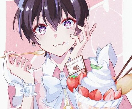 可愛さ抜群なイラスト作成致します どんなキャラクターでも可愛く描くのが得意です！ イメージ2