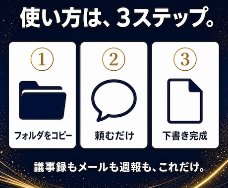 議事録・メールの下書きAIスキルを提供します Claude Codeに文書係を入社させる検証済みスキル イメージ2