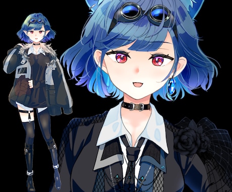 キャラデザから全身立ち絵まで一括で制作します イメージ1