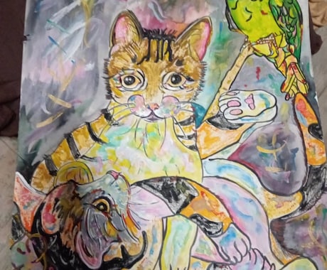 明るく斬新で、心、温まる画を提供します 動物や自然が好きな人達の居所に。明るい優しさと温もりを。 イメージ2