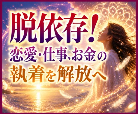 脱依存！恋愛・仕事・お金の執着を霊視鑑定いたします 魂のブロック解除へ✡本来の人生へ還るための鑑定 イメージ1