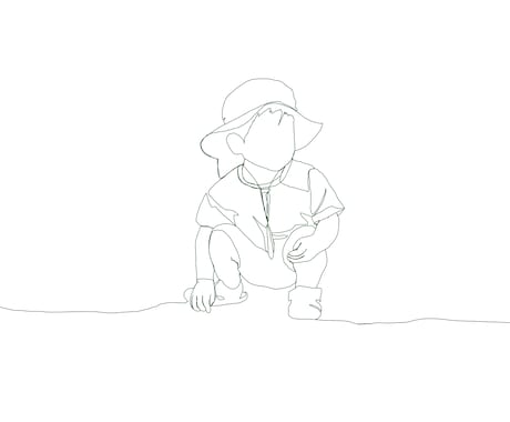 お写真を元に、オシャレな一筆描きイラストを描きます 何気ない日常を思い出にしませんか イメージ2