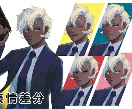 立ち絵制作します かっこいい人物が得意です。イケメンやイケオジも描けます。 イメージ2