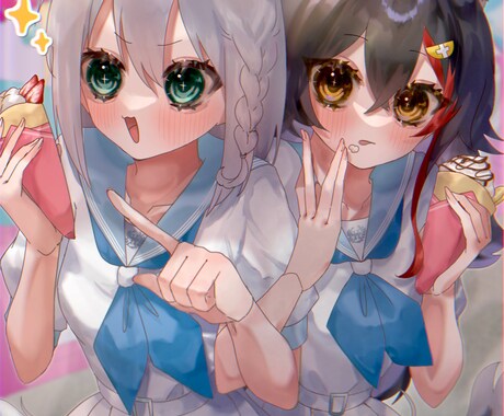 透明感一枚絵をお届けします うるちゅるかわいい！挿絵やゲーム用などに最適！◎ イメージ2
