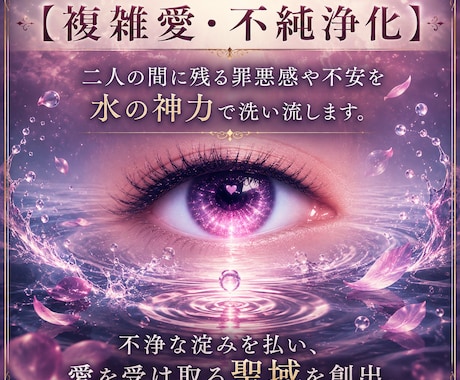 複雑愛の苦しみを浄化し運命再起動します 神の声で本音を知る｜迷いの澱みを浄化しあなたの幸せを再起動 イメージ2