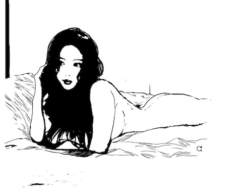 美少女を描きます 白黒(モノクロ)を基調とした絵を得意とします。 イメージ2