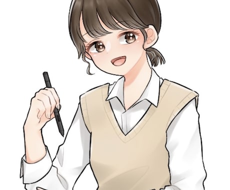 優しい印象のイラスト作成します イメージ1