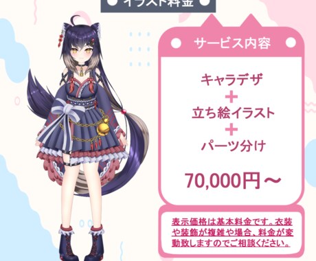 期間限定！９万円でVtuberモデル一括制作します 全行程を一括制作/モデリング/イラスト持ち込み可/制作実績有 イメージ2