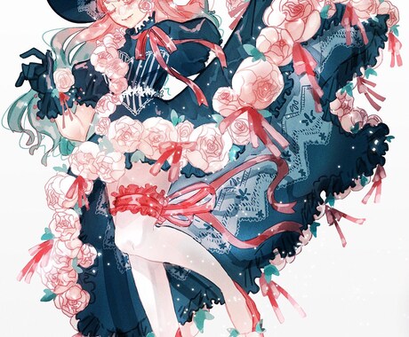 イラスト描きます ドレスデザインから立ち絵、一枚絵まで幅広く！ イメージ2