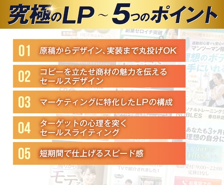 圧倒的実績！究極のセールスデザインLPを作成します セールスコピー×セールスデザインで作る究極のLPを丸投げ制作 イメージ2