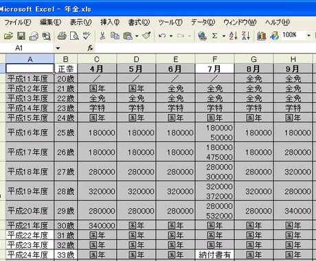 エクセルシート作成します イメージ2
