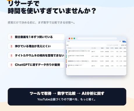 100名限定！YouTube分析ツールを販売します 安くツールを試してみたい方にオススメのツールとなります イメージ2