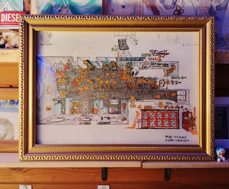 空気感のある店内イラスト描きます •飲食店などの雰囲気のあるイラスト制作 イメージ1