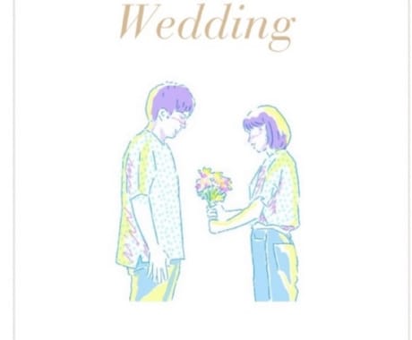 2人の雰囲気をそのままウェルカムボードにします トレンディーなデザインでオシャレ結婚式を夢見るプレ花さんへ イメージ1