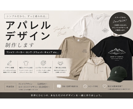 アパレルデザイン制作致します イメージ1