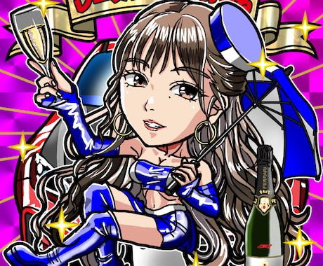 商業利用可！ビックリマンシール風イラスト承ります シール実物も作成可能！広告・SNS・プレゼント等で必要な方へ イメージ1