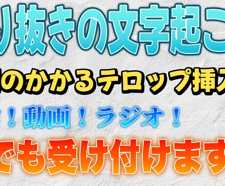 切り抜きの文字起こしを肩代わりします 時間のかかる文字起こしやらせてください！ イメージ1