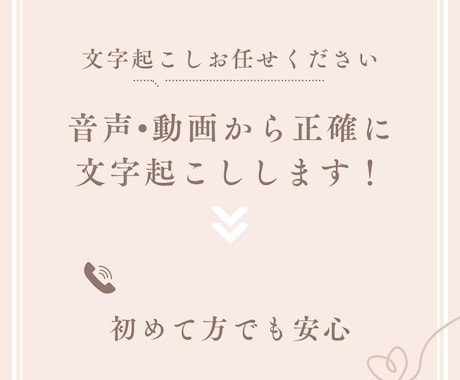 お安く、文字起こしをします スピーディかつ丁寧にさせていただきます！ イメージ1