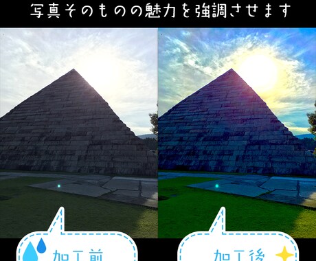 あなたが撮影した写真を魅力的に加工します 出品画像やSNSで見栄えを良くしたい方など色々 イメージ1